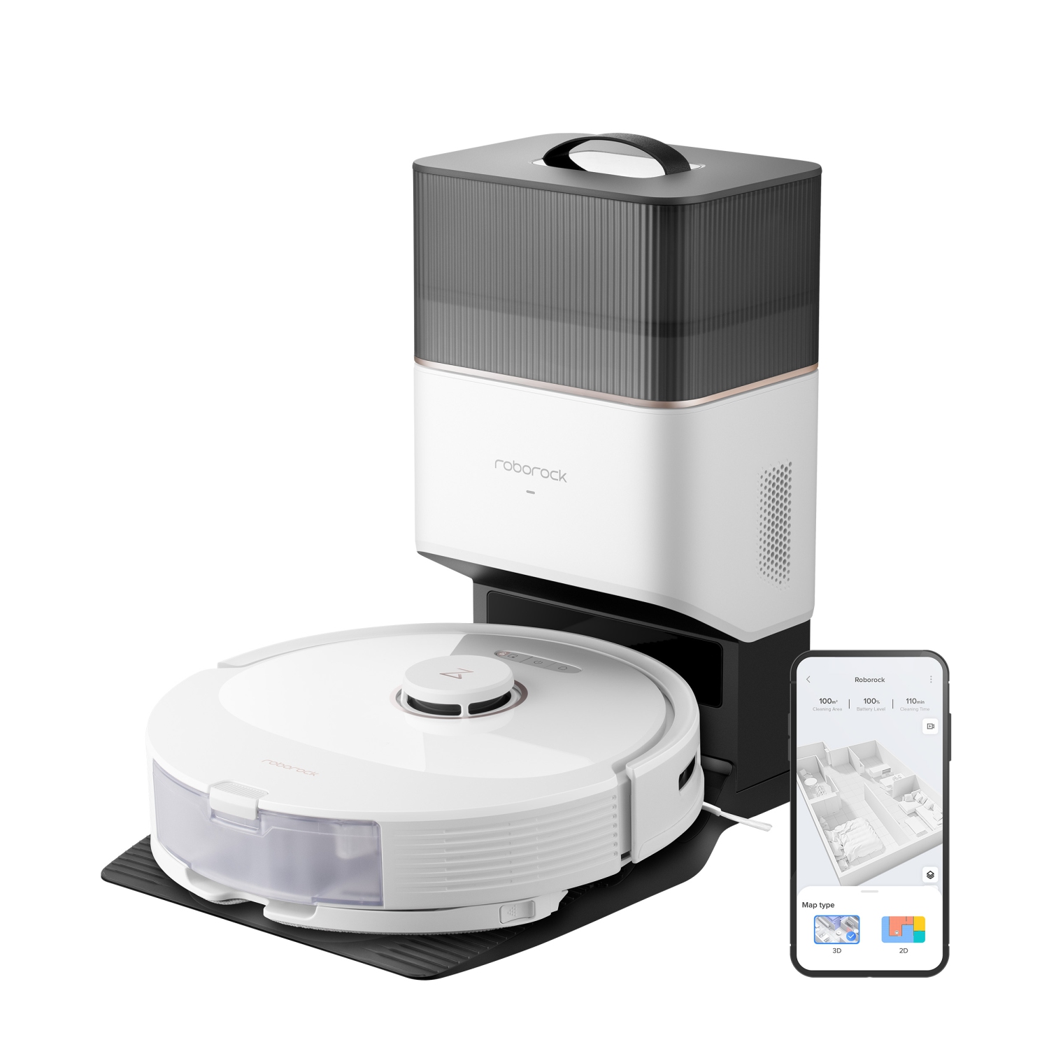 Roborock Q8 Max+ aspirateur robot avec station de vidage